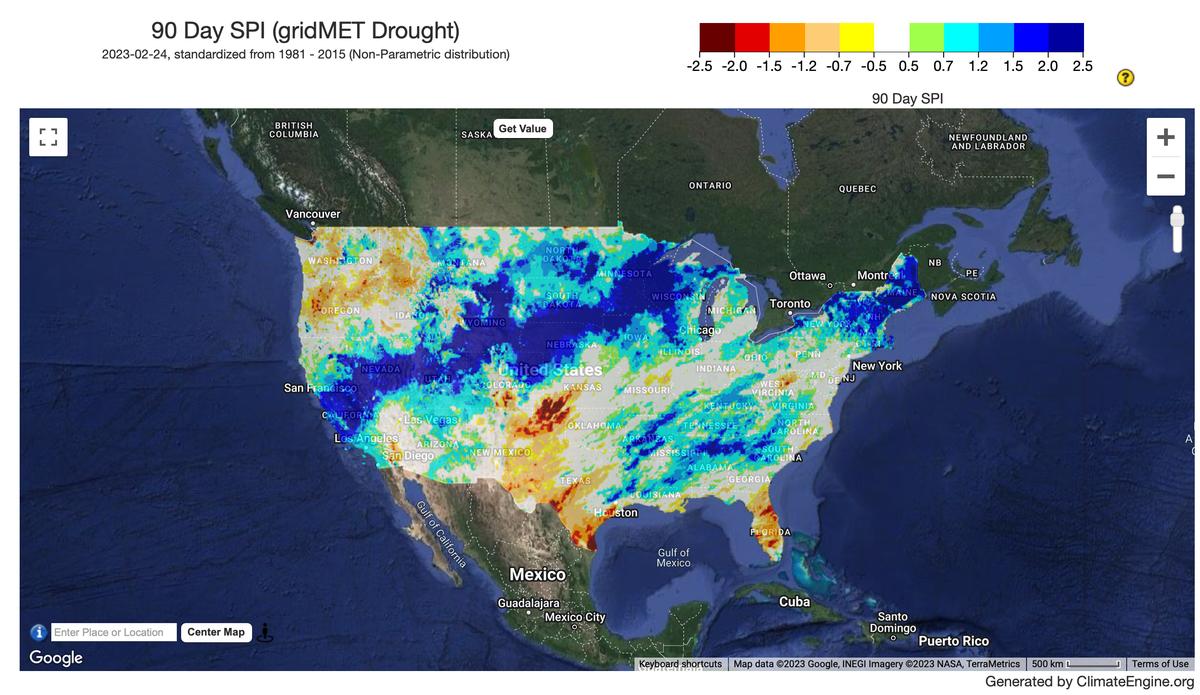 GridMET Drought - 4km - Pentad